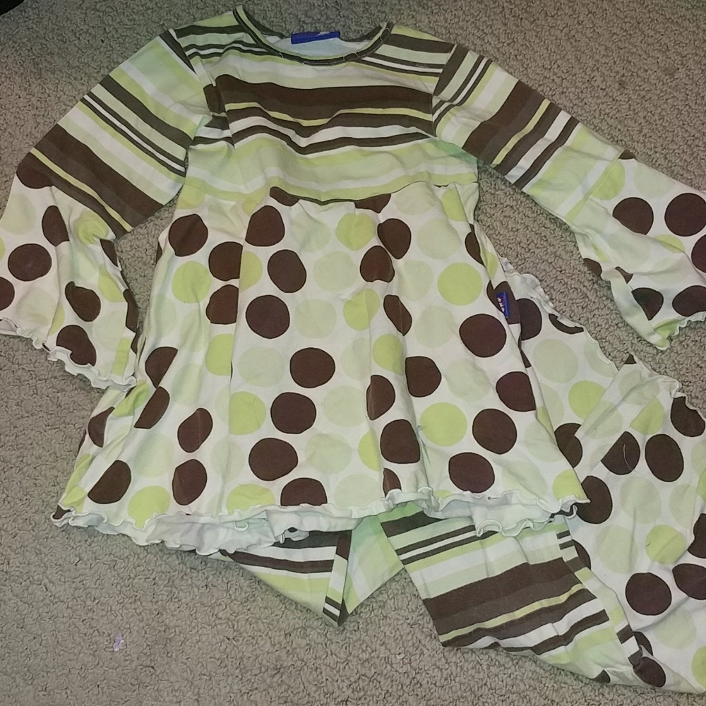 Girls 2 Pc Flap Happy Outfit 4